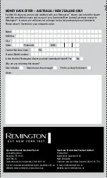 Предварительный просмотр 11 страницы Remington POWER F2 SERIES Manual