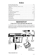 Предварительный просмотр 2 страницы Remington Power Pro 500V Operating Instructions Manual