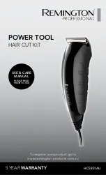 Preview for 1 page of Remington Power Tool HC5851AU Use & Care Manual