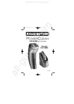 Remington PowerClean R-1000 User And Care Manual preview