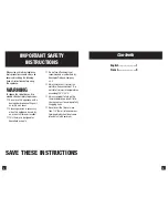 Preview for 2 page of Remington Precision MPT-2000 Use And Care Manual