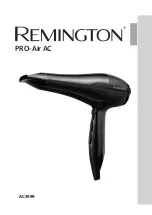 Preview for 1 page of Remington PRO-Air AC AC5999 Manual