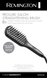 Remington PROLUXE SALON CB7480AU Use & Care Manual предпросмотр