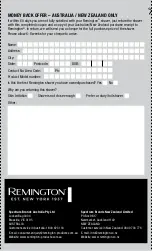 Preview for 14 page of Remington QUICK SHAVE PRO TURBO Use & Care Manual