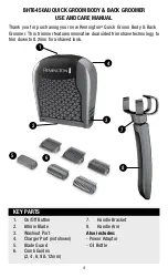 Preview for 4 page of Remington QUICKGROOM BHT6450AU Use & Care Manual