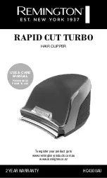 Предварительный просмотр 1 страницы Remington RAPID CUT TURBO HC4300AU Use & Care Manual