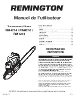 Предварительный просмотр 29 страницы Remington Rebel RM4214 Operator'S Manual