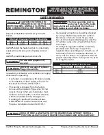 Preview for 4 page of Remington REM-16-TTC-B User Manual