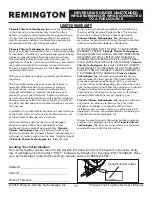 Preview for 15 page of Remington REM-16-TTC-B User Manual