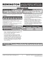 Preview for 20 page of Remington REM-16-TTC-B User Manual