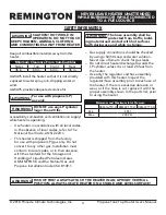 Preview for 4 page of Remington REM-16-TTC-O User'S Manual & Operating Instructions