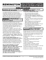 Предварительный просмотр 19 страницы Remington REM-16-TTC-O User'S Manual & Operating Instructions