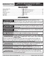Preview for 2 page of Remington REM-18-PCH-B User Manual