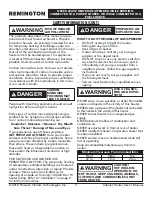 Preview for 3 page of Remington REM-18-PCH-B User Manual