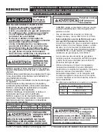 Preview for 15 page of Remington REM-18-PCH-O User'S Manual & Operating Instructions