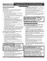 Предварительный просмотр 18 страницы Remington REM-18-PCH-O User'S Manual & Operating Instructions