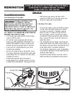 Preview for 8 page of Remington REM-200V-LPC-O User'S Manual & Operating Instructions