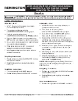 Предварительный просмотр 9 страницы Remington REM-200V-LPC-O User'S Manual & Operating Instructions