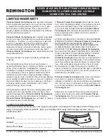 Preview for 13 page of Remington REM-200V-LPC-O User'S Manual & Operating Instructions