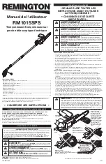 Предварительный просмотр 8 страницы Remington RM1015SPS Operator'S Manual