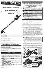 Предварительный просмотр 16 страницы Remington RM1015SPS Operator'S Manual