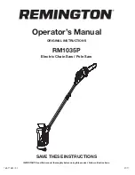 Remington RM1035P Operator'S Manual preview