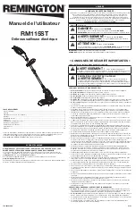 Preview for 5 page of Remington RM115ST Operator'S Manual