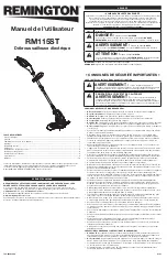 Предварительный просмотр 5 страницы Remington RM115ST Operator'S Manual