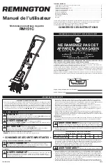 Предварительный просмотр 5 страницы Remington RM151C Operator'S Manual