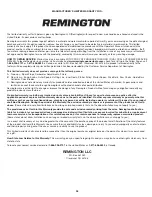 Предварительный просмотр 28 страницы Remington RM1645 Operator'S Manual