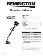 Preview for 1 page of Remington RM2520 Operator'S Manual