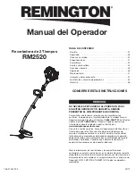 Preview for 37 page of Remington RM2520 Operator'S Manual