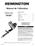 Предварительный просмотр 17 страницы Remington RM2BP Operator'S Manual