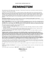 Предварительный просмотр 12 страницы Remington RM300-PH Operator'S Manual