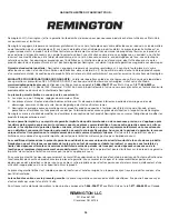 Preview for 26 page of Remington RM300-PH Operator'S Manual