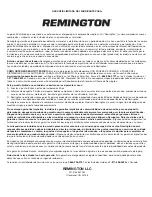 Preview for 40 page of Remington RM300-PH Operator'S Manual