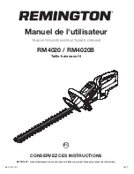 Предварительный просмотр 19 страницы Remington RM4020 Operator'S Manual