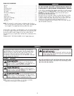 Preview for 2 page of Remington RM4030 Operator'S Manual