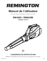 Preview for 19 page of Remington RM4030 Operator'S Manual