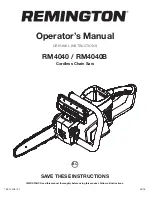 Preview for 1 page of Remington RM4040 Operating Manual
