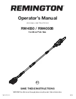 Remington RM4050 Operator'S Manual preview