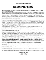 Preview for 88 page of Remington RM4218 Operator'S Manual