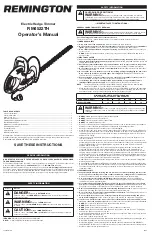 Preview for 1 page of Remington RM4522TH Operator'S Manual