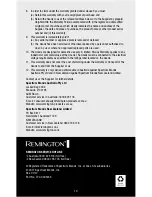 Предварительный просмотр 10 страницы Remington S7300AU User Instructions