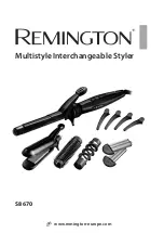 Предварительный просмотр 1 страницы Remington S8670 Manual