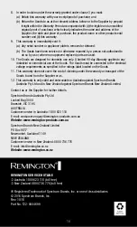 Preview for 10 page of Remington S9603AU Use & Care Manual