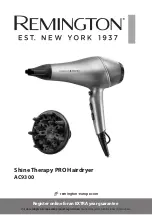 Preview for 1 page of Remington Shine Therapy PRO AC9300 Manual