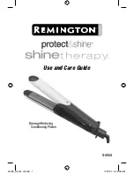 Remington ShineTherapy S-4444 Use And Care Manual предпросмотр