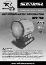 Предварительный просмотр 1 страницы Remington Silent Drive RPH75R User'S Manual & Operating Instructions