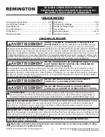 Preview for 16 page of Remington SilentDrive REM-150T-SDR-B User'S Manual & Operating Instructions